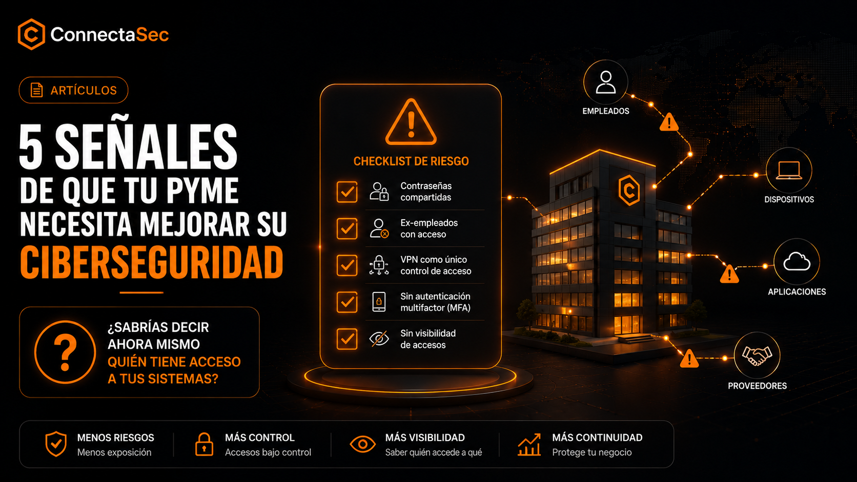 Señales de que tu PYME necesita ciberseguridad (sin necesitar un SOC)